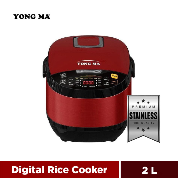 Yong Ma Digital Rice Cooker 2L - SMC7047 Merah